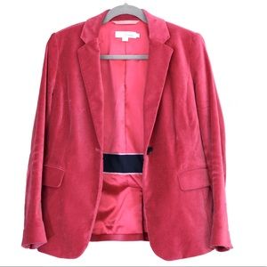Boden Pink Velvet Blazer